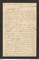 Nachlass Franz Steindachner, Brief von Johannes Gundlach an Franz Steindachner (24.08.1883), Inv.Nr. 188.02, Seite 1